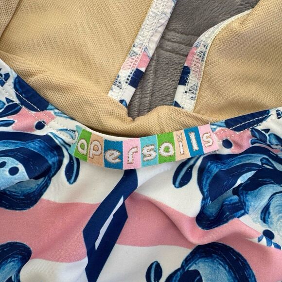 NWOT Paper Sails Deep V Croatia One-Piece Size Small - Picture 8 of 10